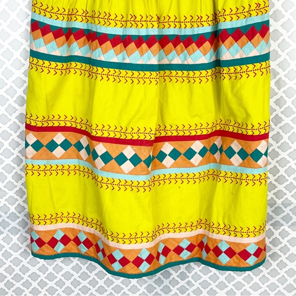 GUC Anthro Leifsdottir Ribboned Quilotoa Strapless Mini Cotton Dress - Picture 4 of 16